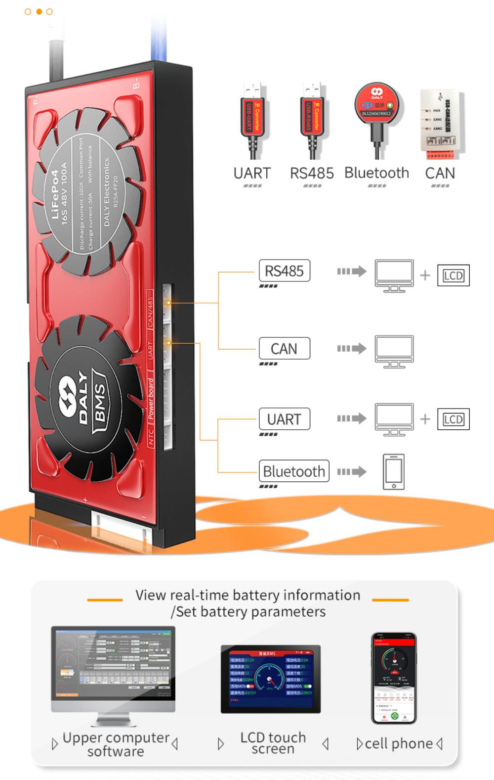 SOEC 12V 100Ah LiFePO4 Battery with Bluetooth,Heating,Active  equalization,Built-in Smart 100A BMS