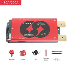 Daly solar panels lifepo4 bms 48v  ESS BMS 4s 12V 200a