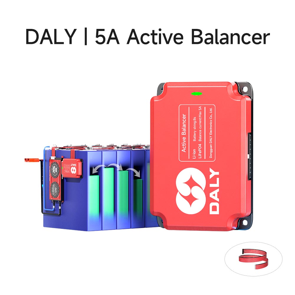 Mai Daidaita Batirin Lithium DALY 3S zuwa 16S 5A Mai Daidaita Hardware Mai Aiki Hoton da aka Fito