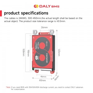48V BMS DALY K Series Smart BMS 3S kugeza 24S 40A 60A 100A