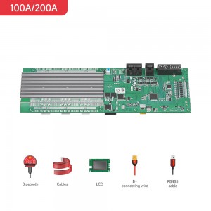 Ternary Lithium Battery Home Energy Storage Smart BMS 8S 16S 100A