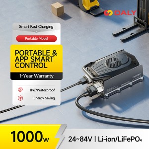 DALY 1000W Smart Charger | 10A–30A | Li-ion 3S–20S & LiFePO4 4S–24S | IP67 Waterproof | Bluetooth App + OTA | BMS Linkage | For Golf Cart, ATV, E-Boat, AG