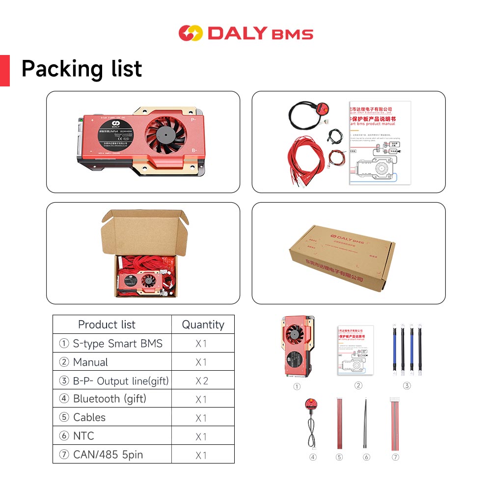 BMS 4S 12V Lifepo4 Smart BMS DALY S շարքի գլխավոր նկարը