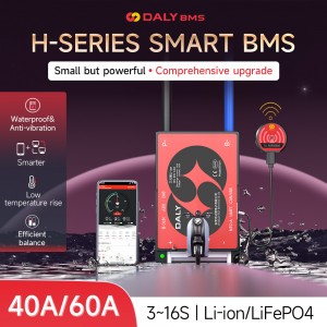 Lifepo4 Batareýasy BMS 12S H Seriýasy Akylly BMS 3S-den 16S-a 40A 60A