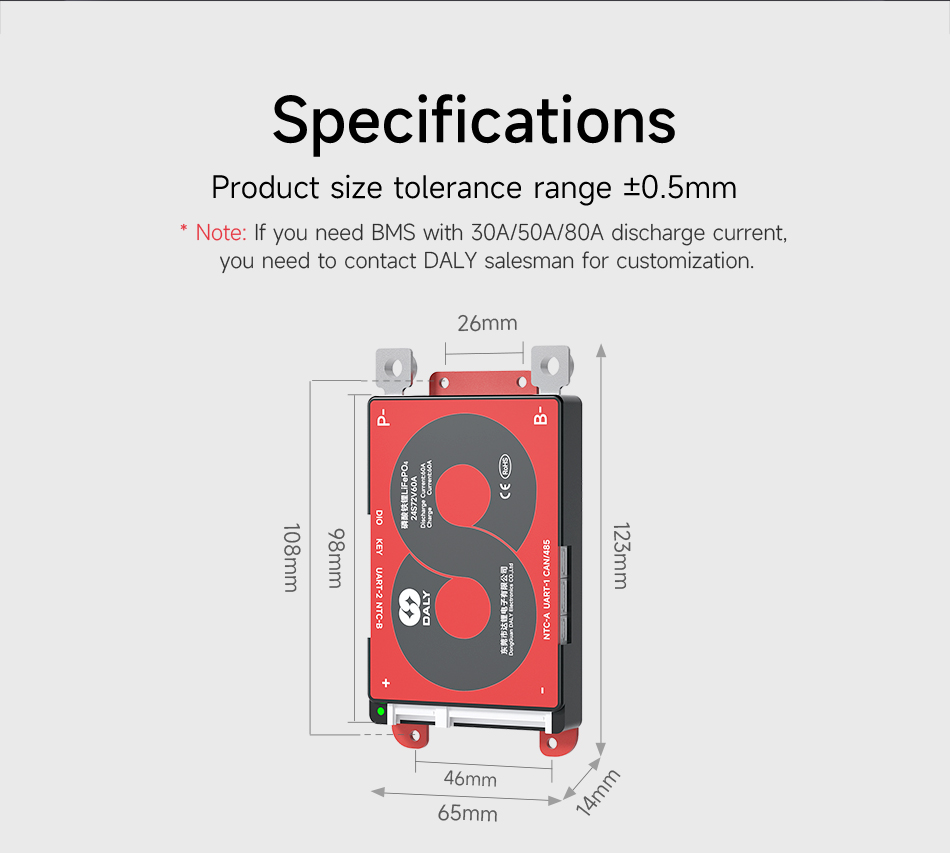 Batterie Stilo BMS Daly Per Batterie LiFePo4 4S/8S/16S - Gestione - Foto 8
