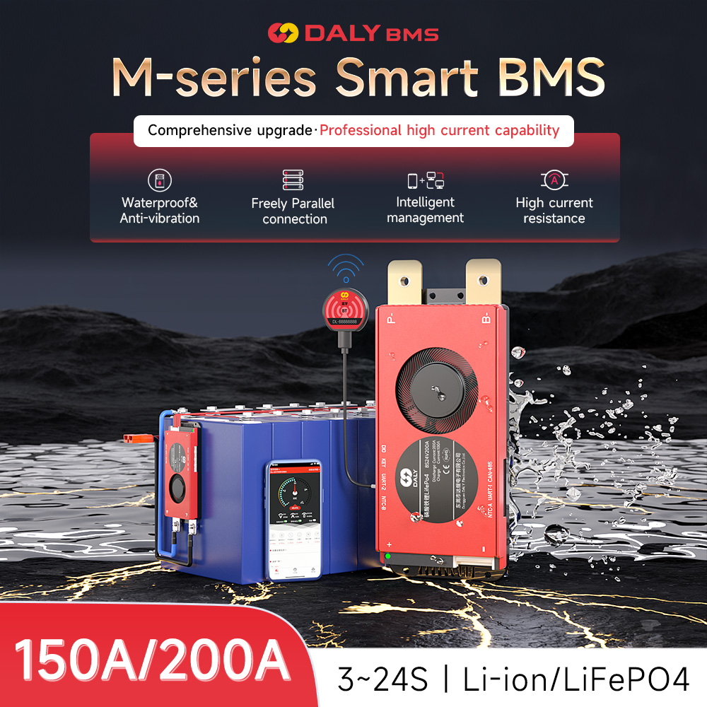 BMS 12V 200A DALY M Series Smart BMS 3S mpaka 24S 150A Chithunzi Chodziwika