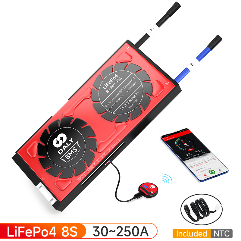 Daly growatt inwertory Smart LiFePo4 4s 8s 12s 15s 48v 150A bms Görkezilen surat