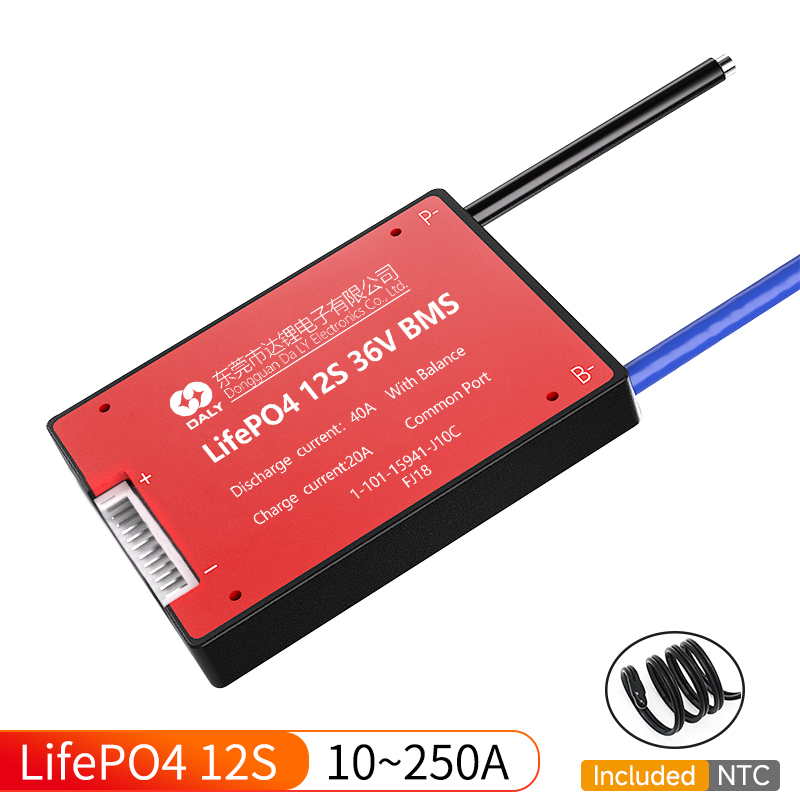 Wholesale Cheapest Price Bms Battery Management System Lifepo4 Standard LiFePo4 BMS 4S 8S 12S 15S 10A 250A common port Daly Manufacturer and Supplier Daly