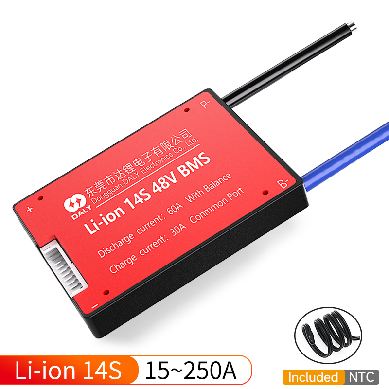 Daly төмен жылдамдықты электрлік автомобиль литий батареясы liion 13s 14s 16s 17s 60v 100A 250A bms Ұсынылған сурет