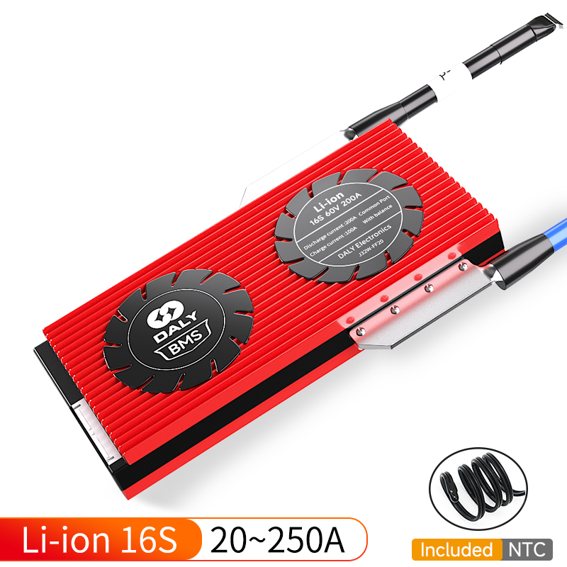 Daly төмен жылдамдықты электрлік автомобиль литий батареясы liion 13s 14s 16s 17s 60v 100A 250A bms Ұсынылған сурет