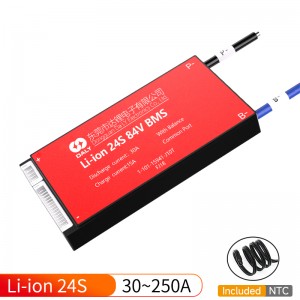 Daly bms açıq havada portativ enerji saxlama litium batareyası liion 20s 21s 72V 24s 84V 27s 96V 100A 250A