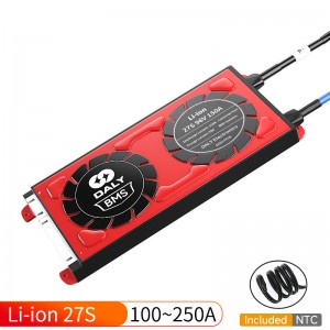Daly bms açıq havada portativ enerji saxlama litium batareyası liion 20s 21s 72V 24s 84V 27s 96V 100A 250A