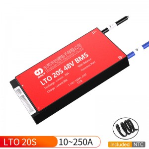 Daly lub tsheb kauj vab peb lub log hluav taws xob lto 15s 20s 25s 30s 60v 200A bms