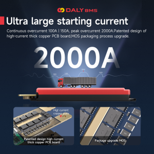 Truck Start BMS 4S 8S 10S 100A 150A | smart BMS lifepo4 | BMS hardware