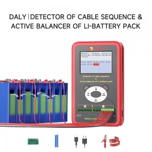 Lifepo4 Bms Equalizer Kev Ntsuas Tshuab 3S-24S Nrog 10A Active Balancer