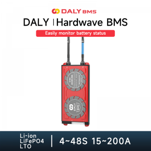 บอร์ดป้องกันแบตเตอรี่ลิเธียมเหล็ก Daly Standard BMS Balance 24S 72V 18650 4S ถึง 48S 15A ถึง 200A LiFePO4 LTO
