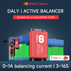 Môtô elektrika Daly BMS 3S hatramin'ny 16S Lifepo4 Li-ion Batterie, equalizer 8S, 1A Active Balancer