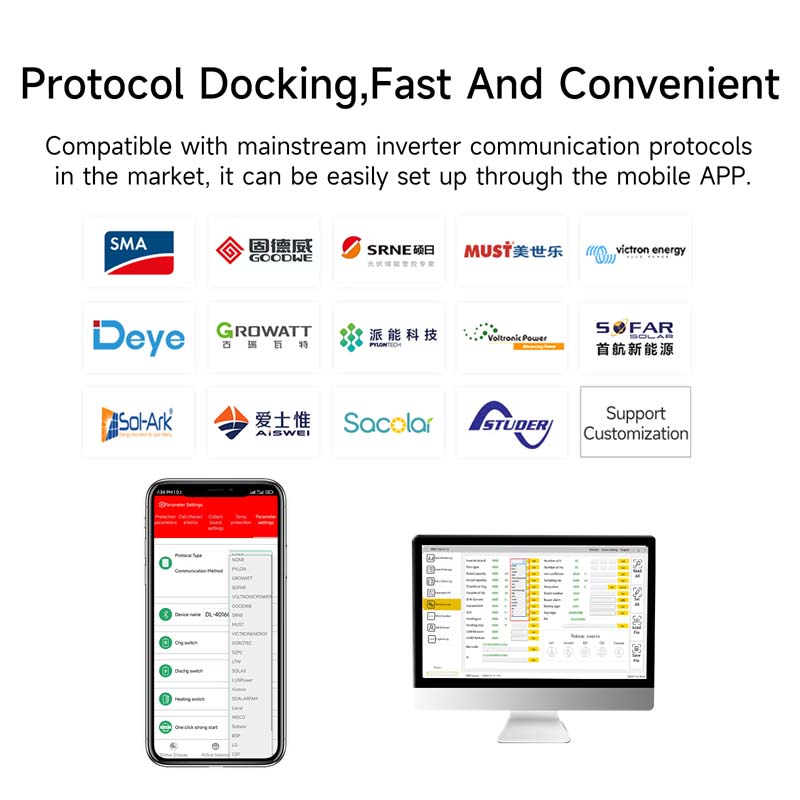 Ìomhaigh Sònraichte de Inverter Cumhachd Sgùtaidh Dealain Grèine Stòraidh Lùtha Bataraidh 14s48V30A