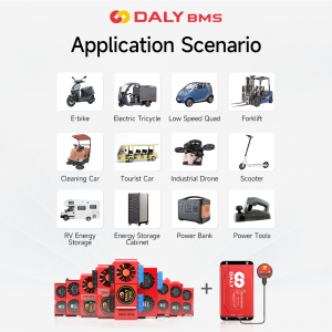 Daly Lithium Fais maus taus 1A nquag balancer lifepo4 16s 48V bms