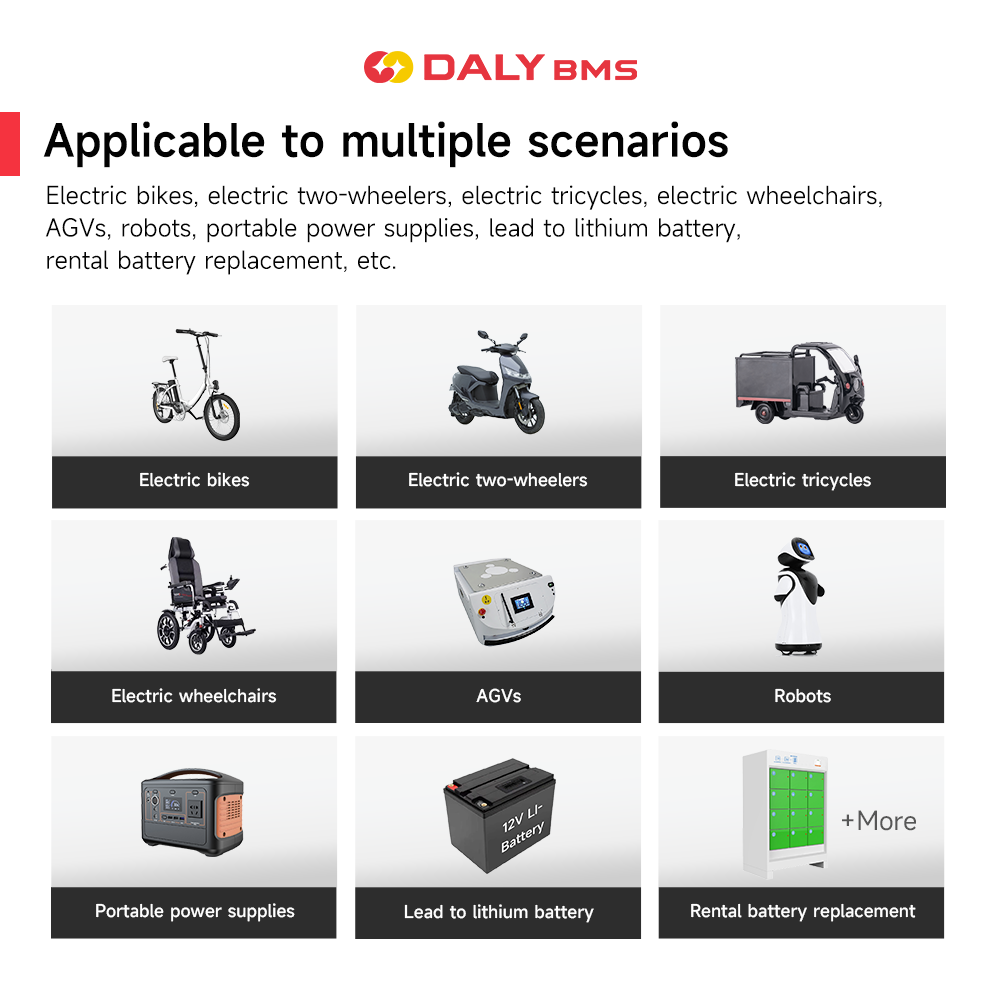 48V Lifepo4 BMS DALY K Series Smart BMS 3S to 24S 40A 60A 100A Featured Image