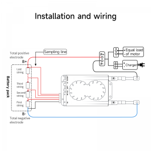 ავტომობილის გამშვები BMS 4S 12V 100A LTO სატვირთო მანქანის პარკირებისთვის