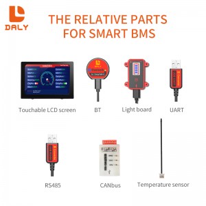 Daly BMS Bluetooth RS485 UART CAN  NTC display wifi module 4S 12V 8S 16S 200A smart bms